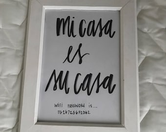 Código Wifi Mi Casa es Su Casa