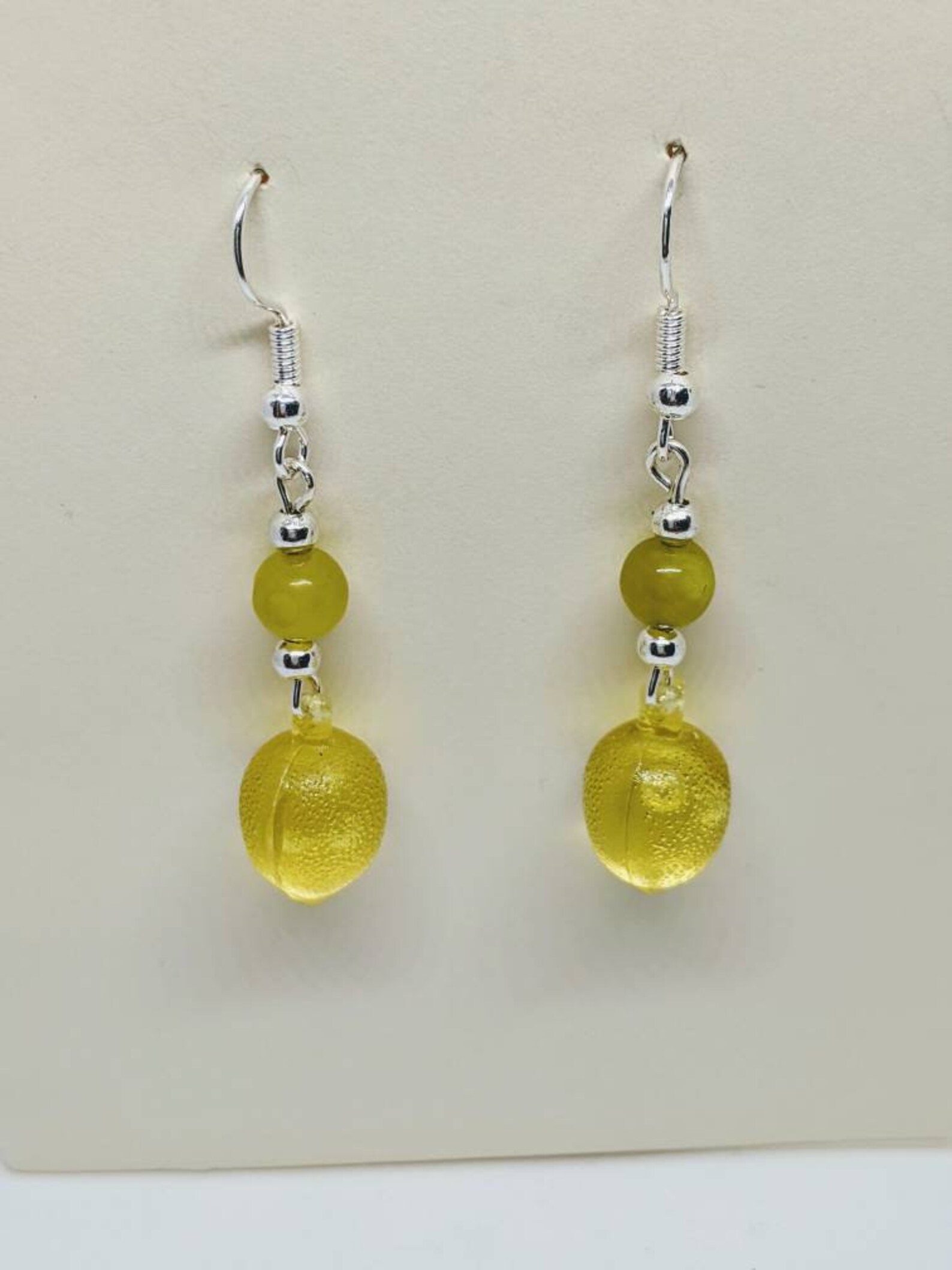Lemon green earrings Clearance