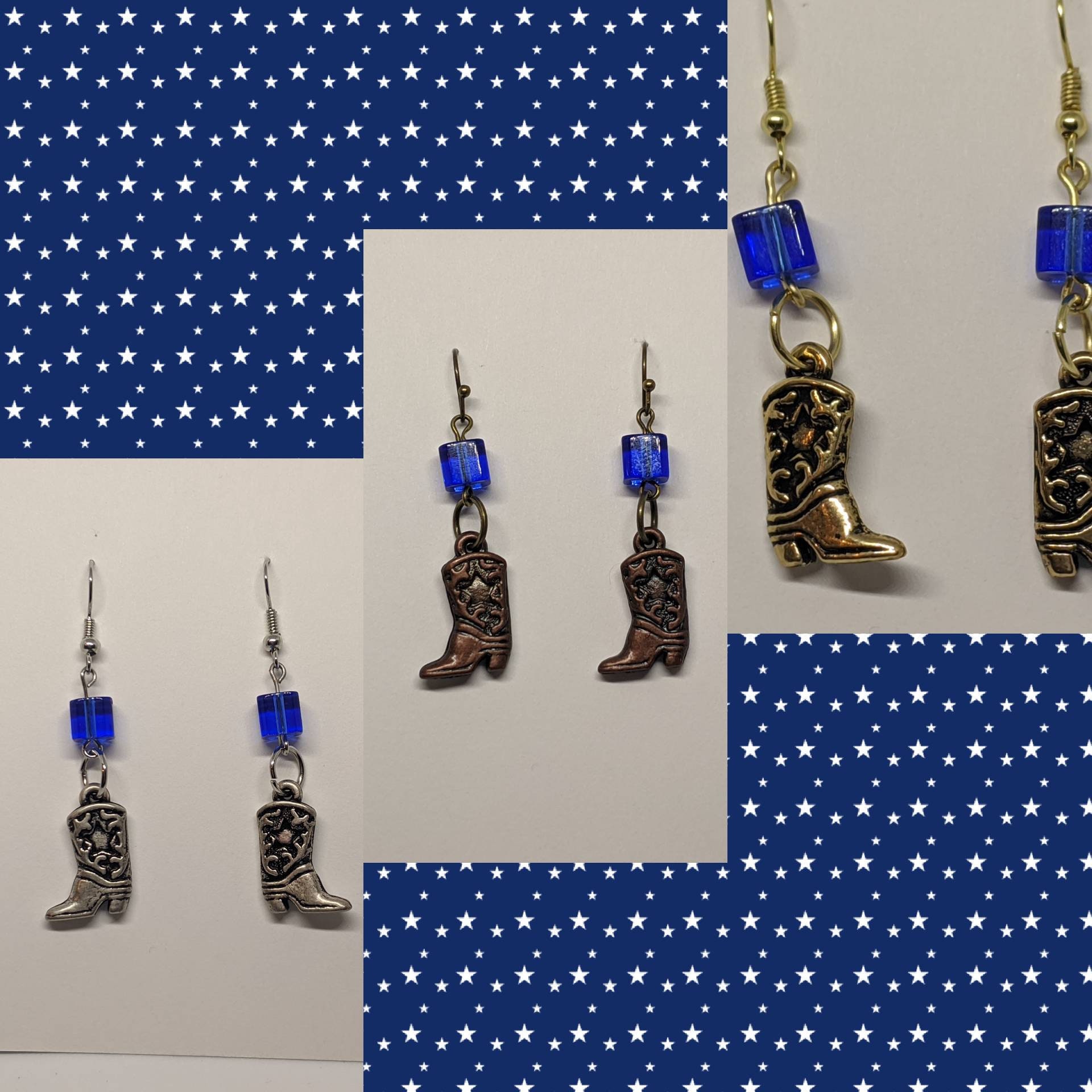 Cowboy Boot Earrings Cowgirl Boots Cowgirl Earrings Boot Etsy