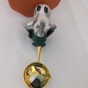 Ghost wax melting spoon, ghost handle spoon, wax seal spoon for wax melting, cute ghost, spooky Halloween ghost, wax melting accessories