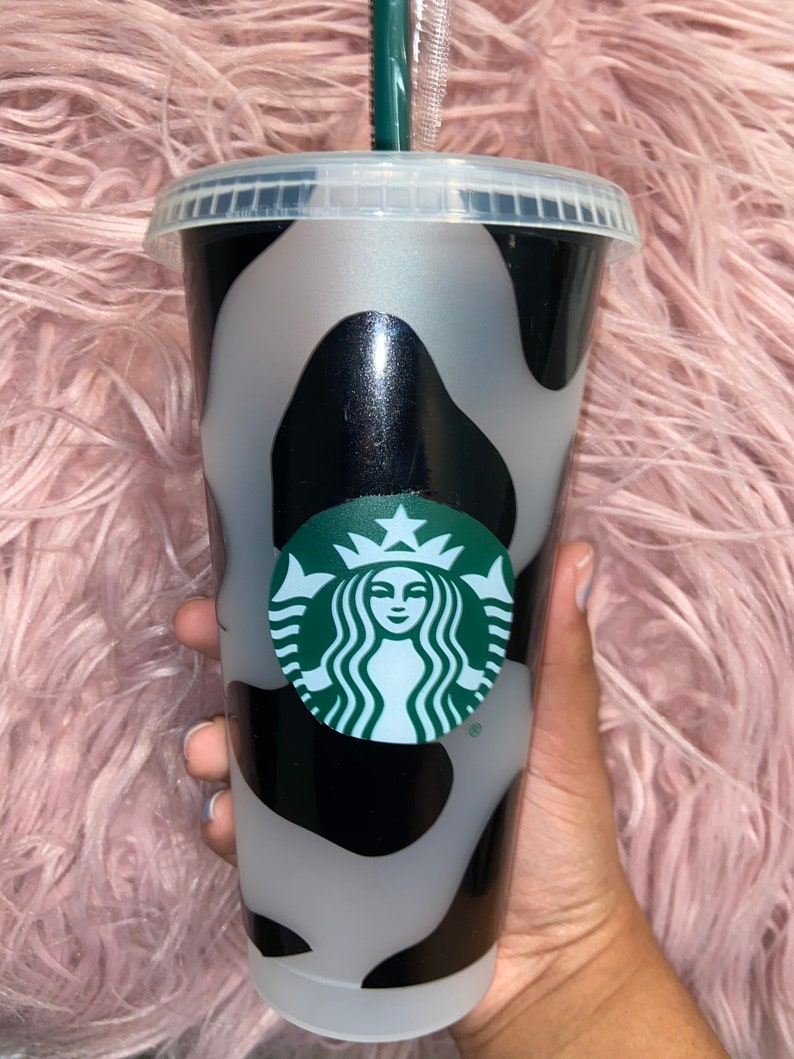 Cow print Starbucks tumbler