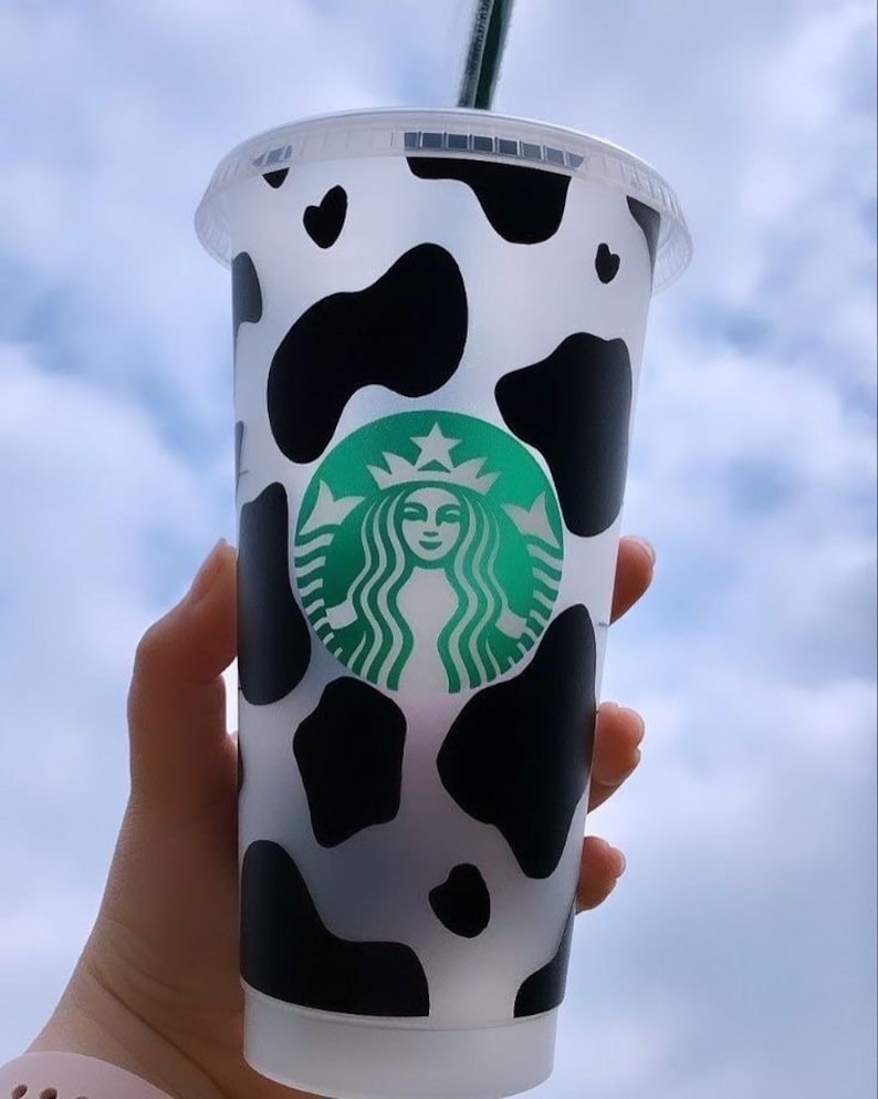 Cow print Starbucks tumbler