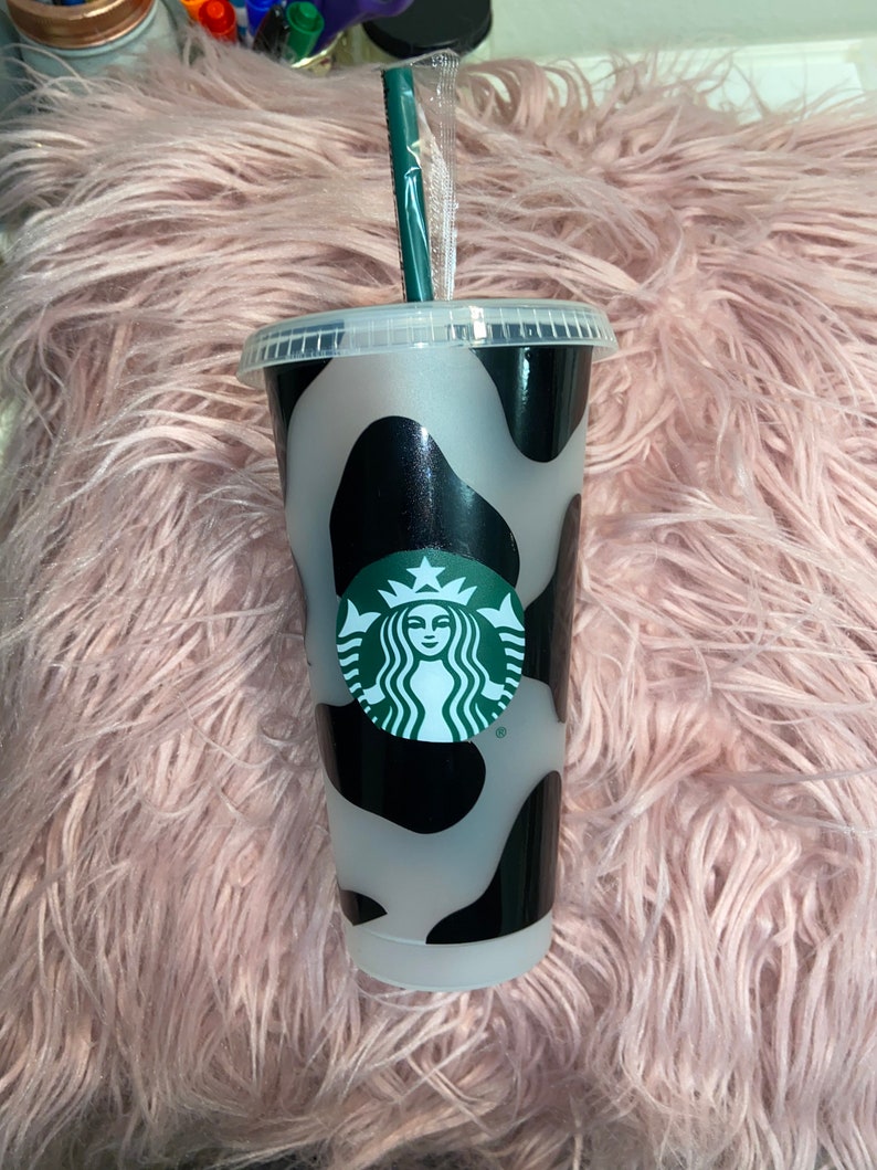 Cow print Starbucks tumbler