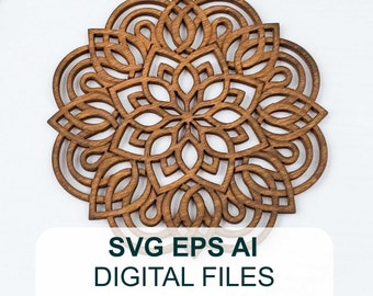 Download Circle Mandala Svg Etsy