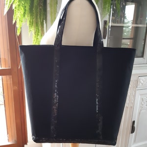Sac cabas style Vanessa Bruno - noir - personnalisable