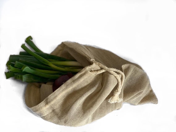 Hessian Produce Bag, sustainable bags, fruit and veg bags, sustainable gifts, kitchenware, bathroom storage, bedroom storage, shoe storage