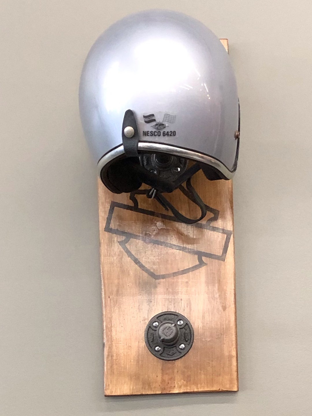 Harley Motorcycle Helmet Jacket Rack Etsy