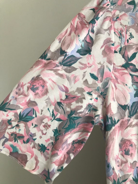 1980s handmade floral vintage dress - image 4