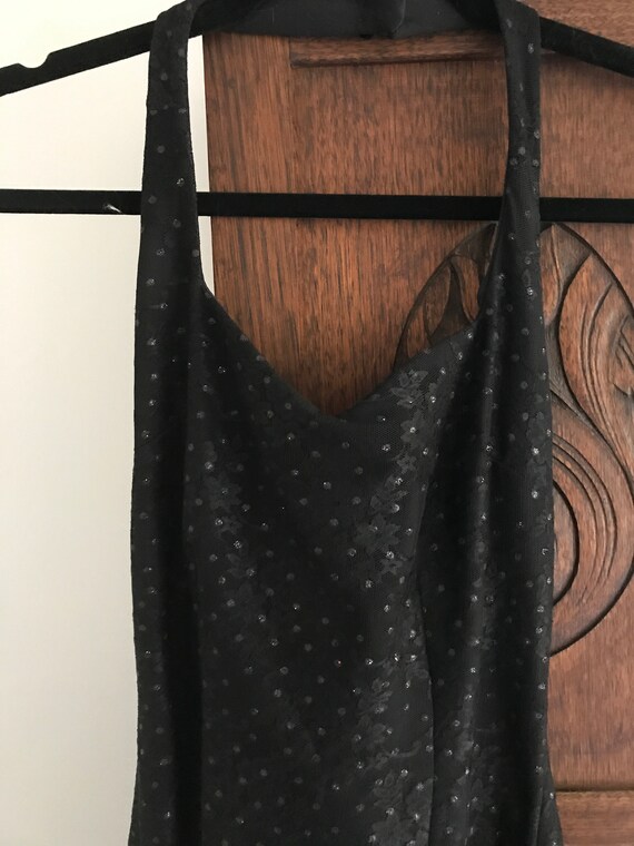 1980s black vintage evening dress