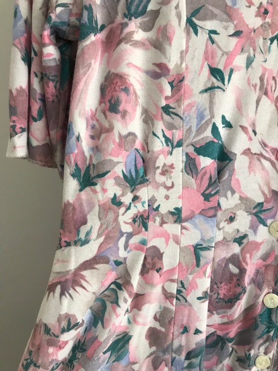 1980s handmade floral vintage dress - image 3