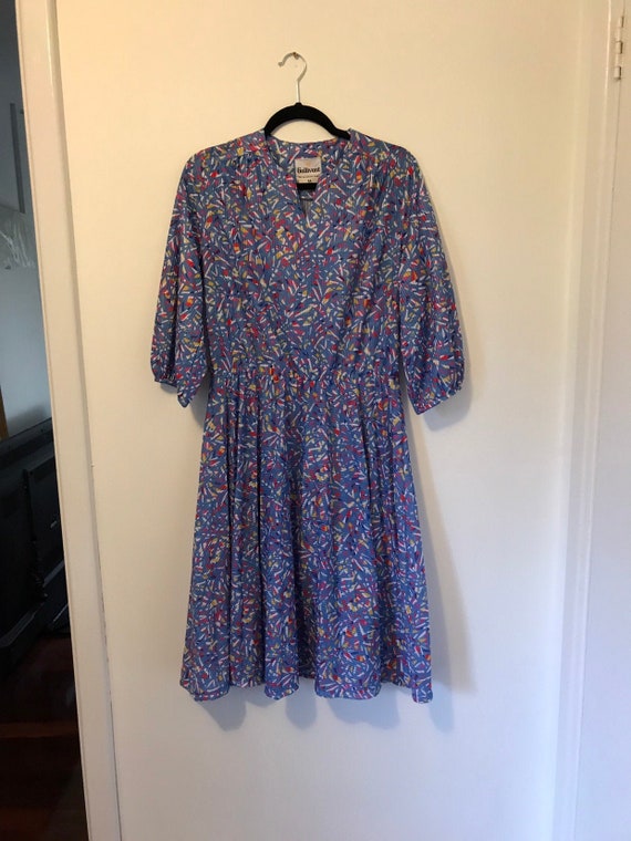 Gallivant Abstract print 70s dress