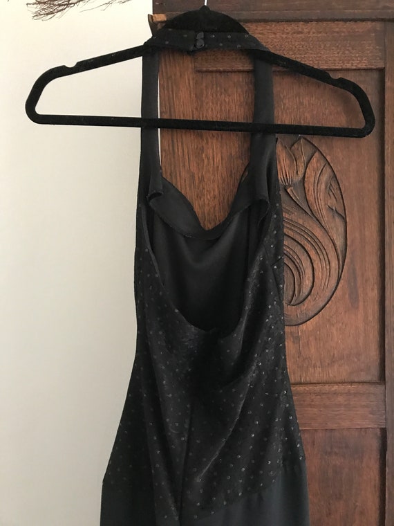 1980s black vintage evening dress - image 4