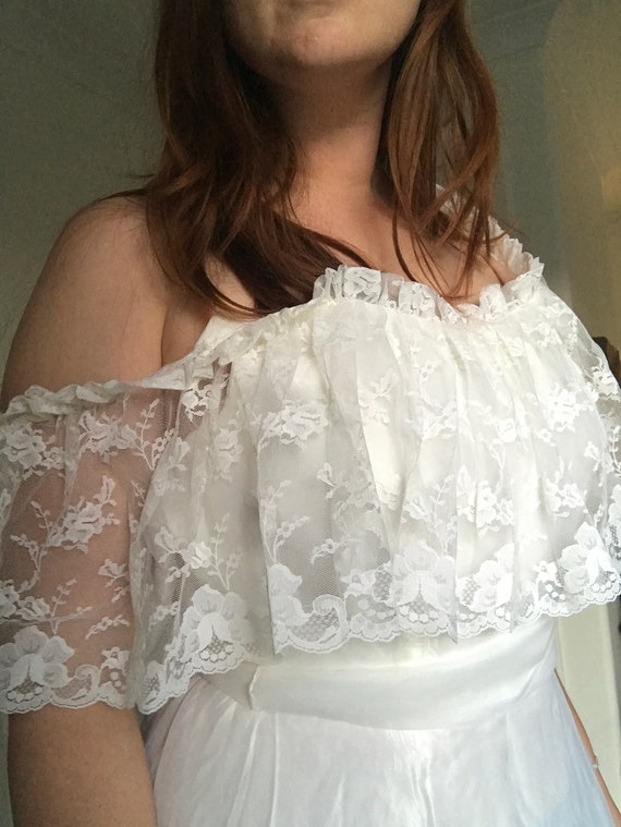 70s lace wedding dress