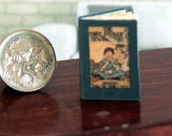 Mary Frances Miniature Sewing Book, 1/12 Scale, Dollhouse Miniature, Sewing Book, Antique Style Sewing Book, Tiny Book, AU SHIPPING