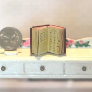 Occult Book 1:12 Scale, Dollhouse Miniature, Dollhouse Book, Halloween Book, Old Spell Book, Witches Book, AU SHIPPING