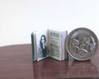 Much Ado About Nothing by - Shakespeare, 1/12 Scale Dollhouse Miniature Antique Style Book, Miniature Book, Book Lover Gift, AU SHIPPING