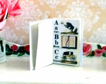 The Nursery Present Vintage Alphabet Book 1/12 Scale Dollshouse Tiny Books US Postage
