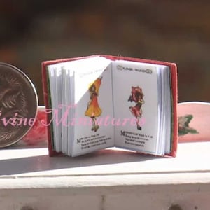 DIY Blumenkinder Sofort PDF download, 1:12 Maßstab Puppenhaus Miniatur, Puppenhaus Buch, Buchliebhaber Geschenk, Blumen Buch, , Tiny Book