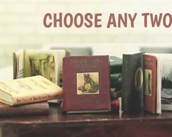 2x Beatrix Potter Miniature Books 1/12 scale Classic Literature, AU POSTAGE