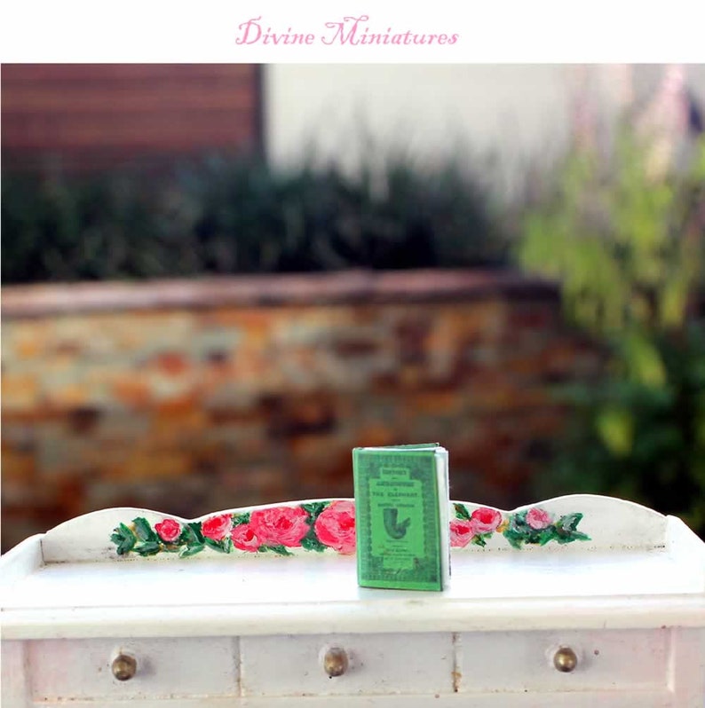 Victorian Miniature Elephant Book: 1/12 Scale Dollshouse Illustrated Books, AU POSTAGE image 4