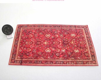 Oriental Mini Rug Persian Style Dollhouse Mat 1:12 scale, Miniature Carpet AU POSTAGE