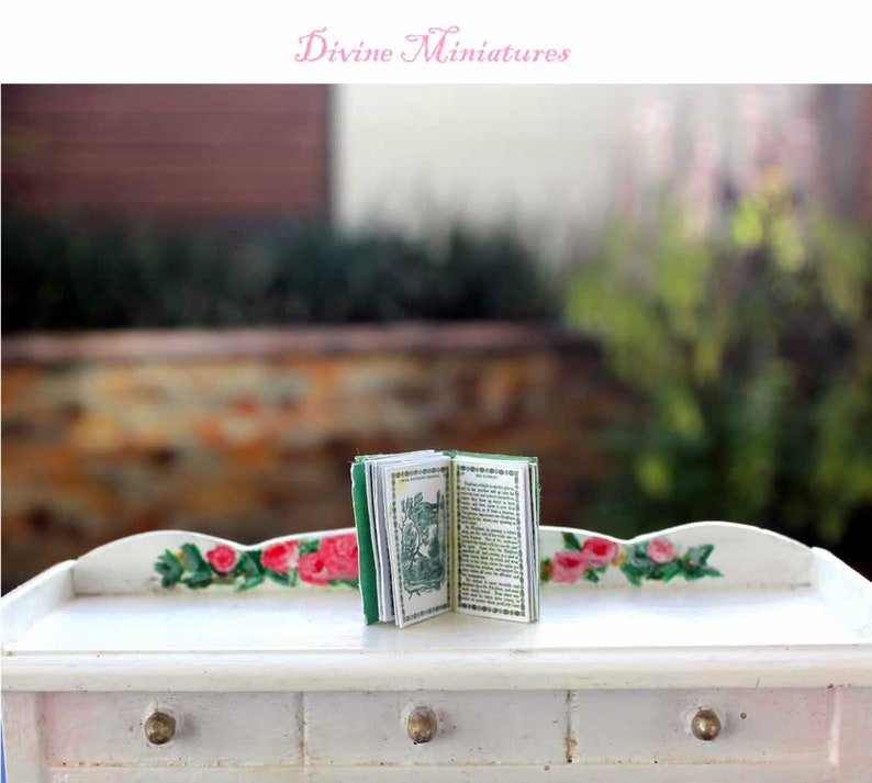 Victorian Miniature Elephant Book: 1/12 Scale Dollshouse Illustrated Books, AU POSTAGE image 2