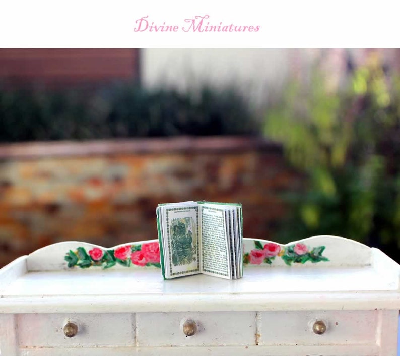 Victorian Miniature Elephant Book: 1/12 Scale Dollshouse Illustrated Books, AU POSTAGE image 3