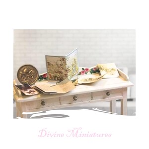 Mini lettere e illustrazioni di Beatrix Potter per casa delle bambole, scala 1/12, miniatura per casa delle bambole, spedizione in Australia