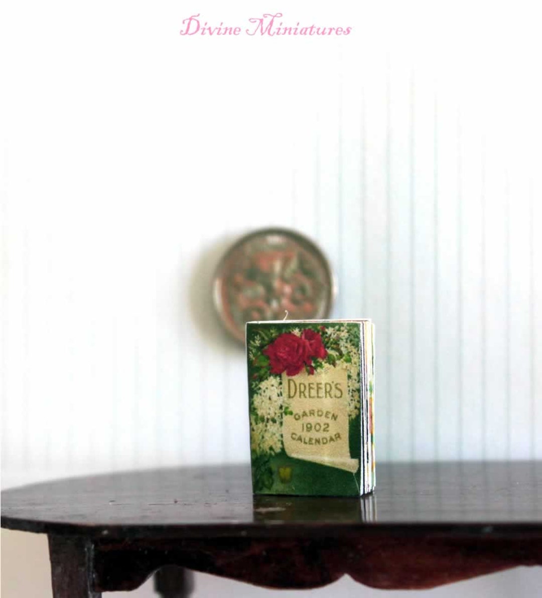 Vintage Garden Catalogue, 1/12 Scale, Dollhouse Miniature, Dollhouse