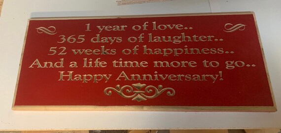 Happy Anniversary 1 Year Of Love 365 Days Of Laughter 52 Etsy Happy Anniversary 1 Year Of Love 365 Days Of Laughter 52 Etsy