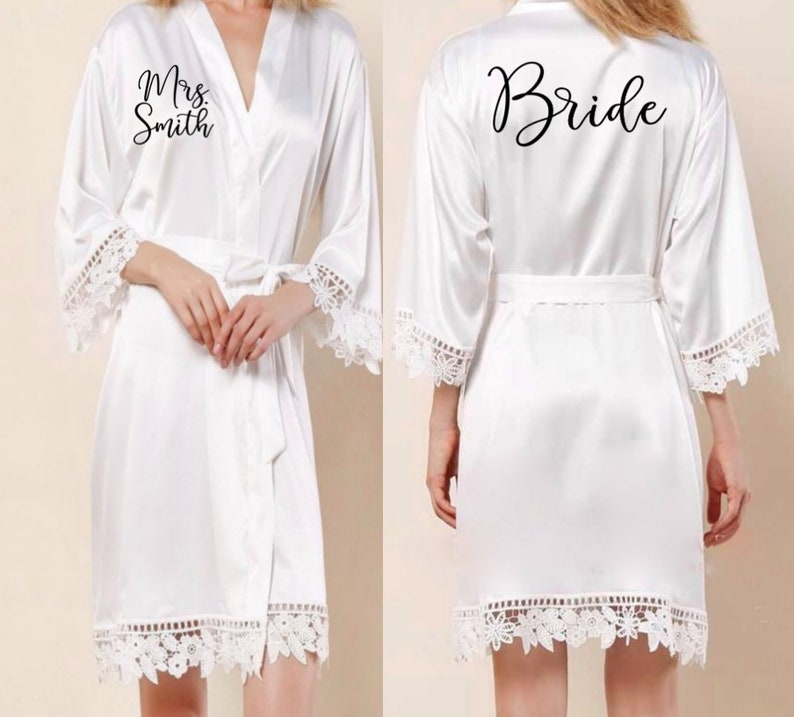 Bridesmaid Robe Bridal Party Robes Bride Robe Boho Kimono Robe Etsy
