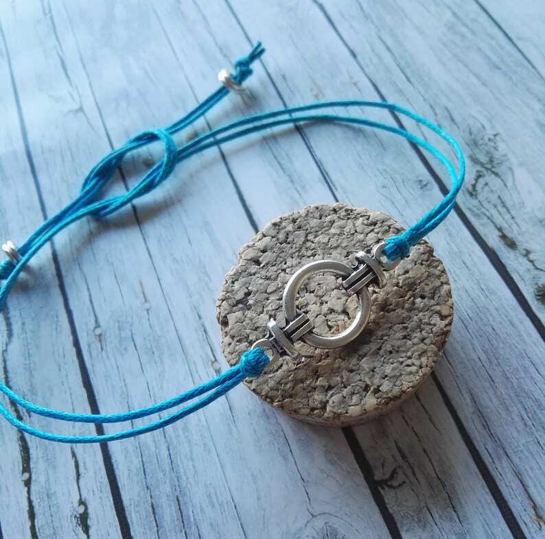 Best Friends Gift Cotton Wax Cord BFF Gift BFF Bracelets Friendship Bracelet Infinity Circle Wish Bracelet Celtic Infinity Knot