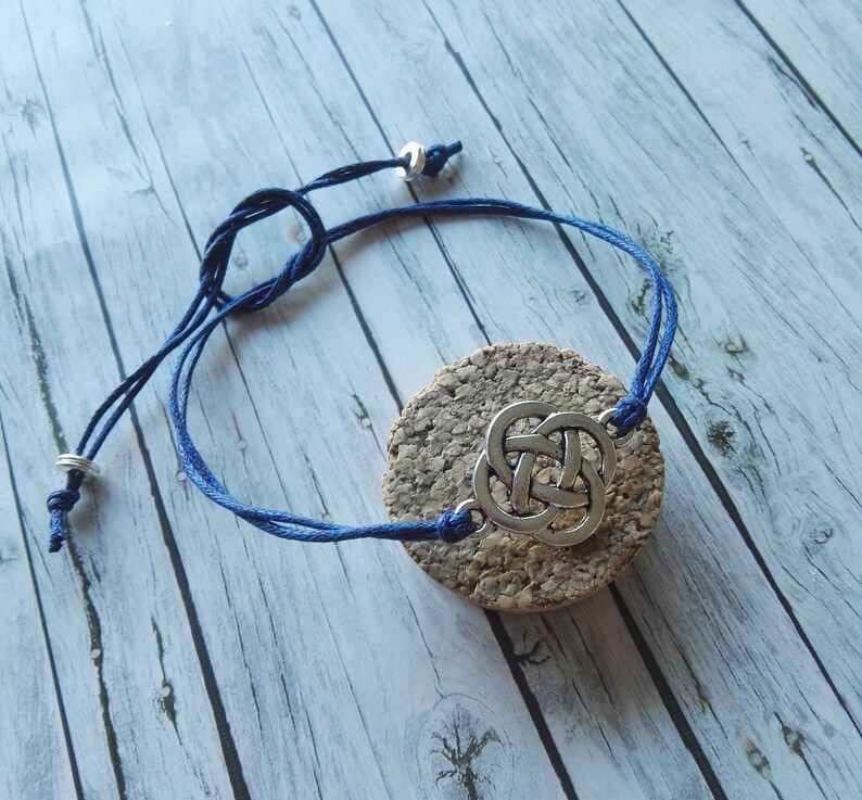 Best Friends Gift Cotton Wax Cord BFF Gift BFF Bracelets Friendship Bracelet Infinity Circle Wish Bracelet Celtic Infinity Knot