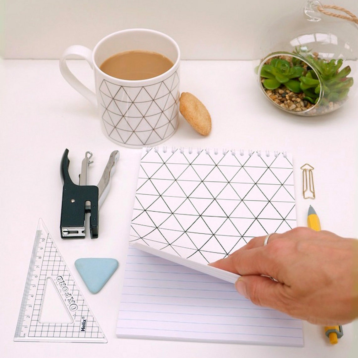 Mini Triangle Notebook Geometric Triangle Notebook - Etsy