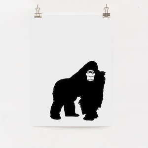 Impresión digital de Grumpy Gorilla