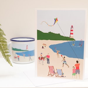 Carte de vœux de plage | Explorateur week-end