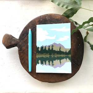 A6 Lake & Mountains design Notebook