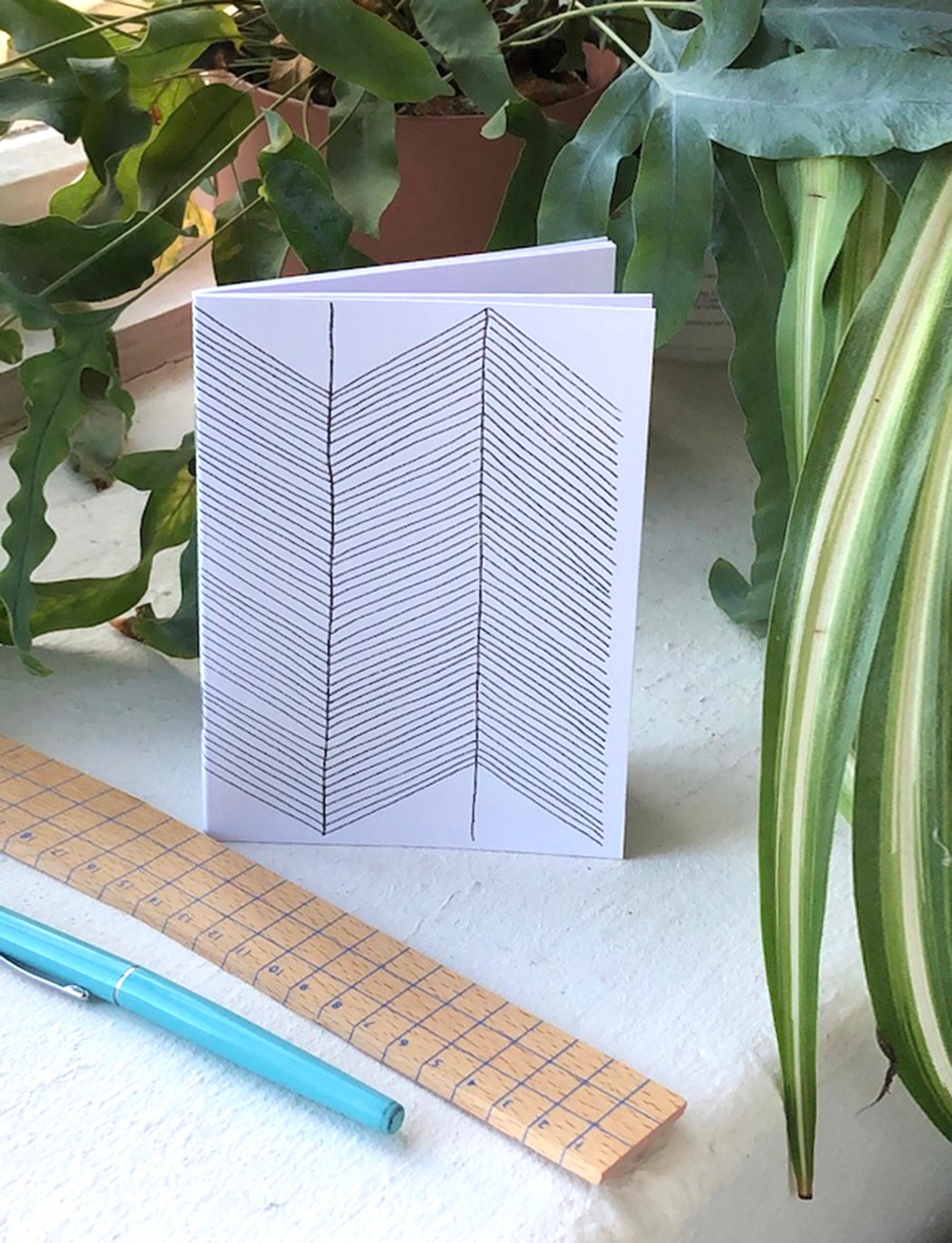 A6 抽象線画ノート - Etsy 日本