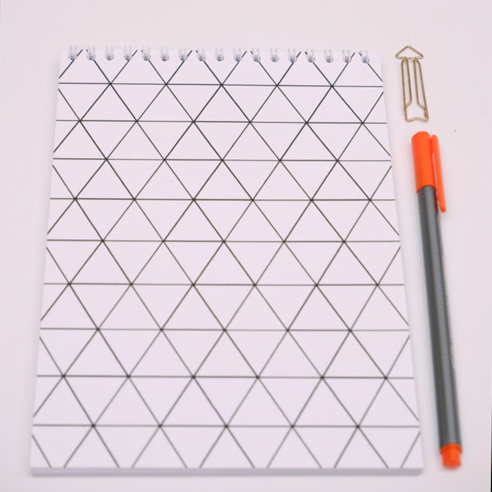 Mini Triangle Notebook Geometric Triangle Notebook - Etsy