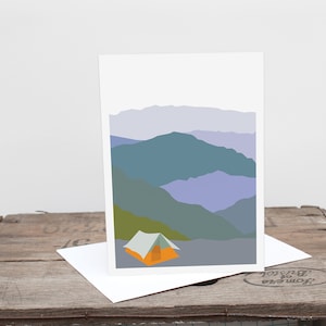 Carte de vœux de tente | Explorateur week-end