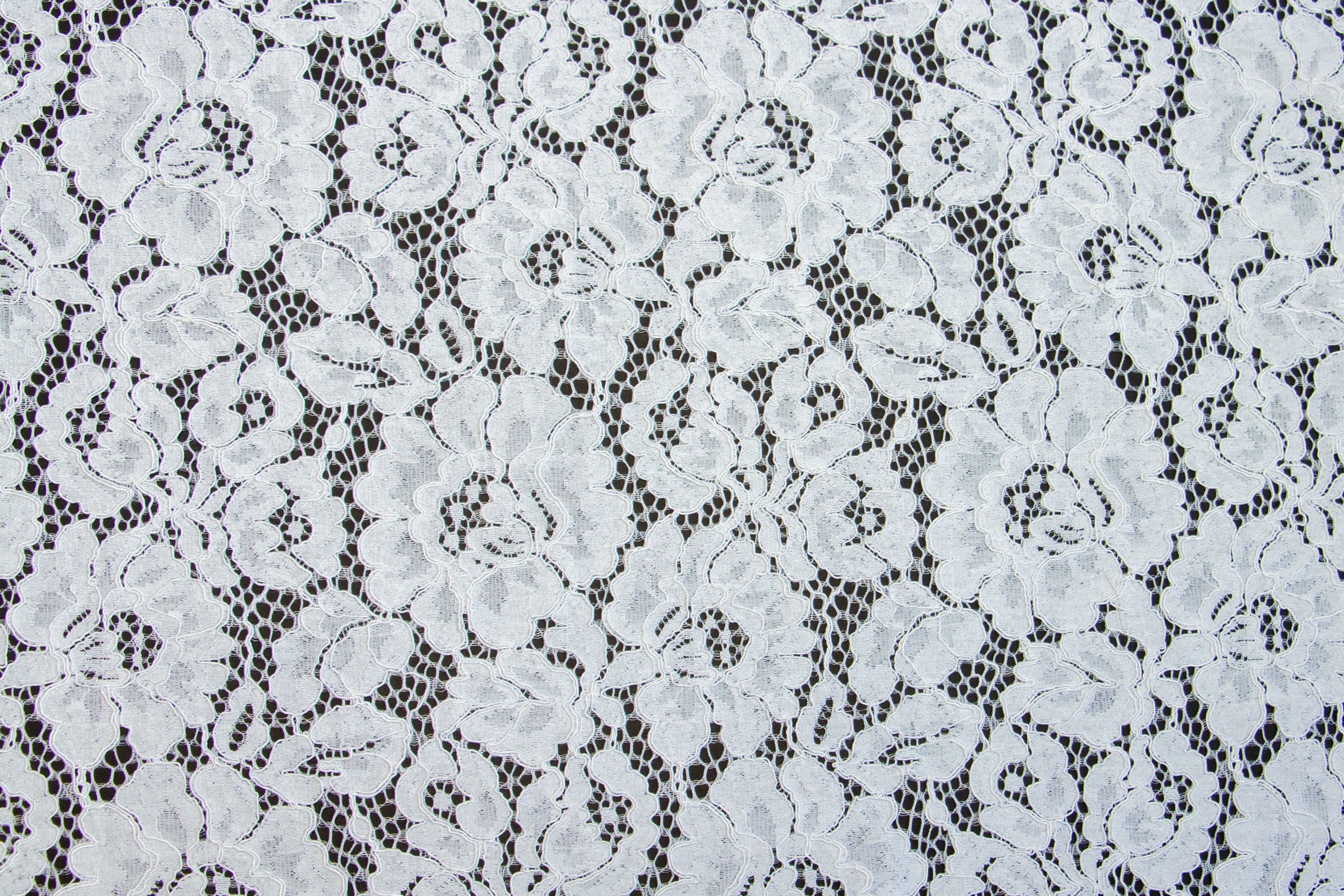 white wedding lace fabric