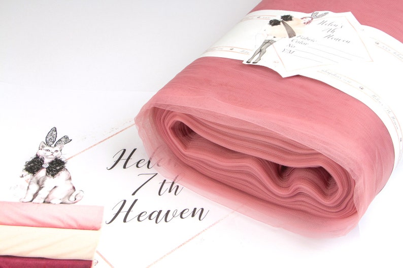 Bulk Tulle Mesh Wholesale Tulle Bolt Peach Net Soft Tulle Fabric #68-3m Wide Luxury CORAL PINK Tulle Roll Peach Lingerie Sheer Fabric