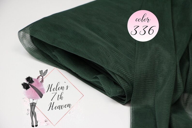 Forest Green Mesh by the Yard 336 Dark Green Power Mesh by - Etsy