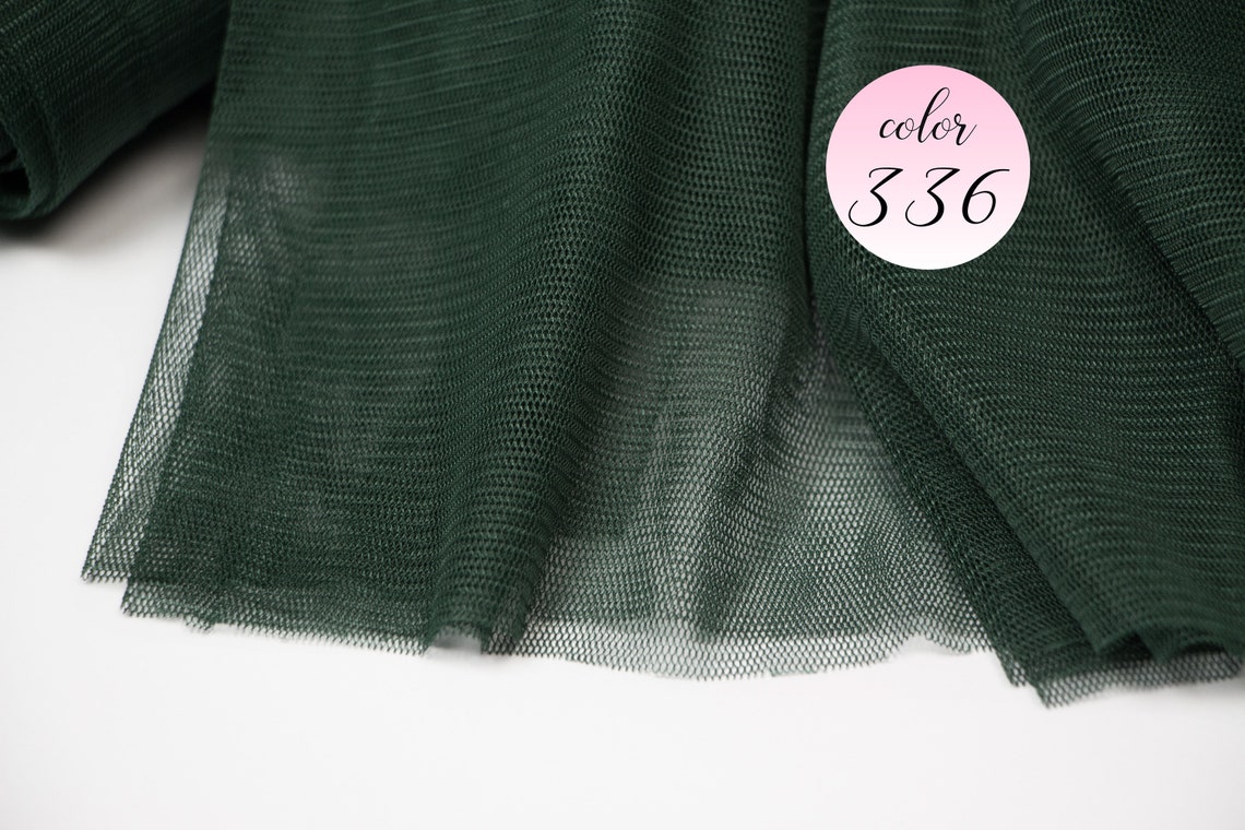 Forest Green Mesh by the Yard 336 Dark Green Power Mesh by - Etsy