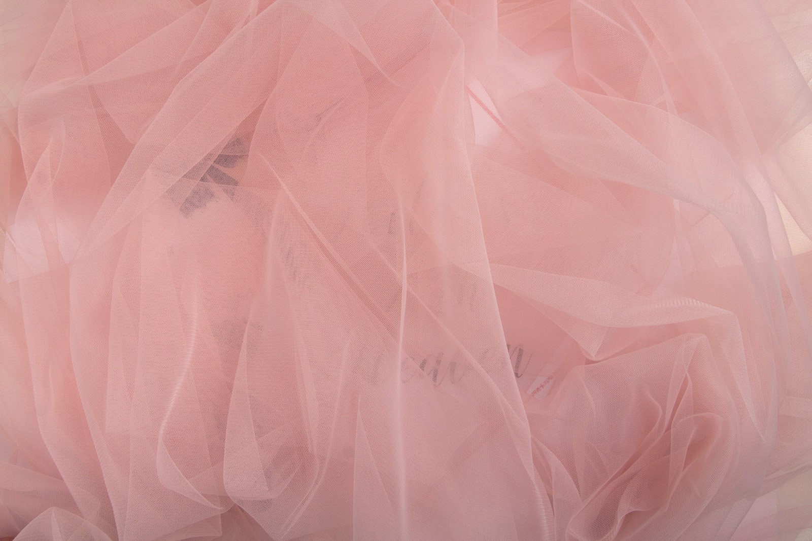 BLUSH Tulle Fabric 8 Dusty Pink Tulle by the Bolt Wholesale Etsy