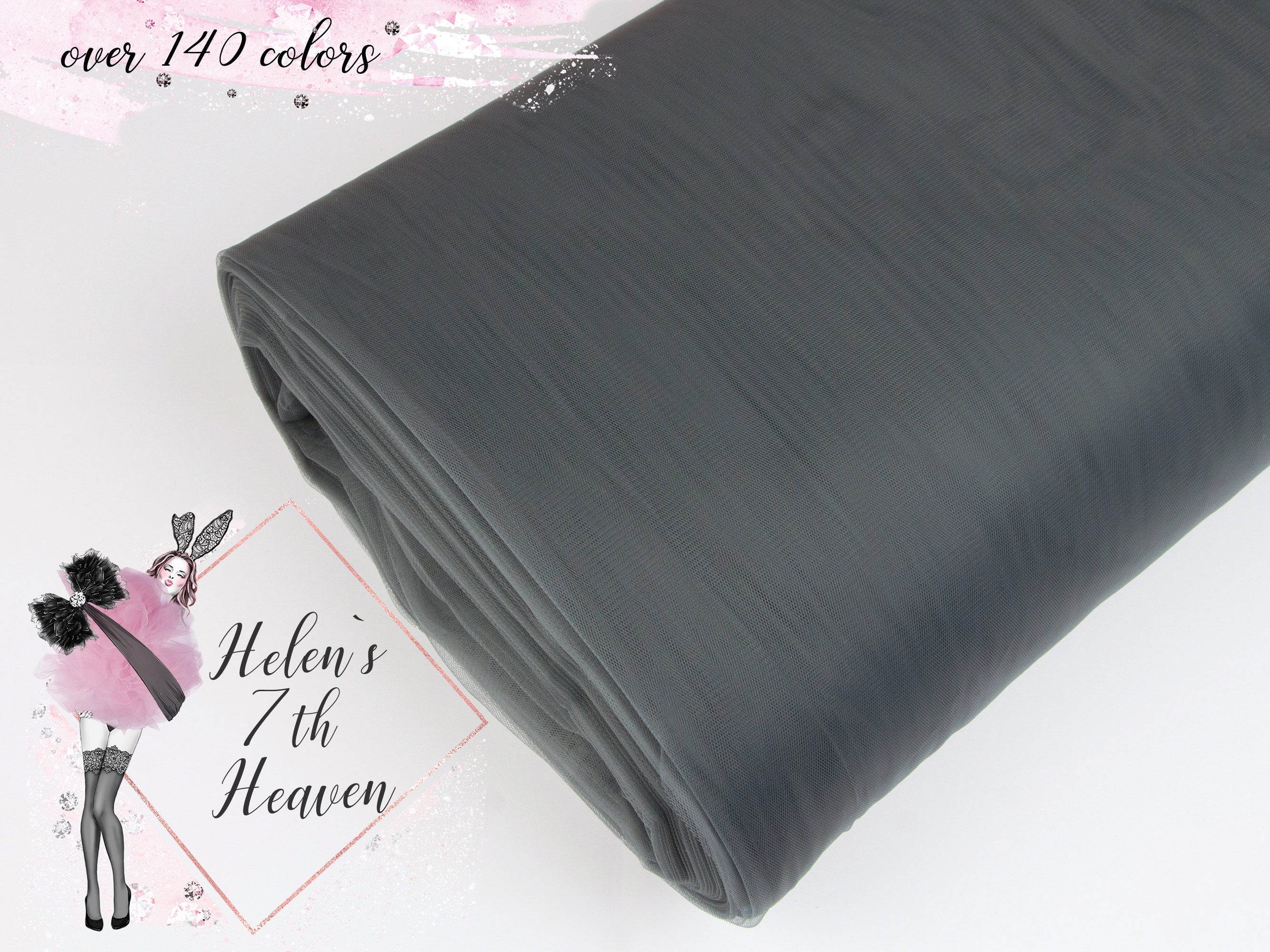 Luxury Tulle Fabric 80 Soft Tulle by the Yard 3m/118 | Etsy