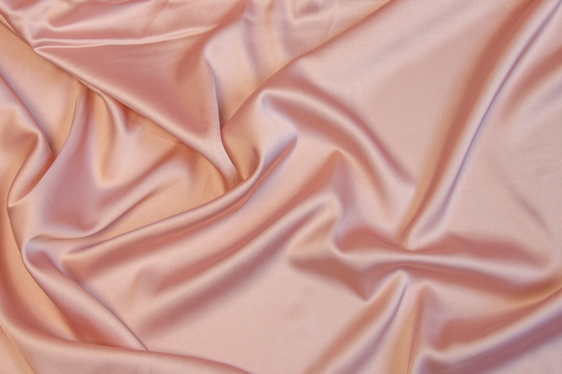 BLUSH ROSE GOLD Silk Satin Fabric by the Yard 33 Dusty Pink | Etsy