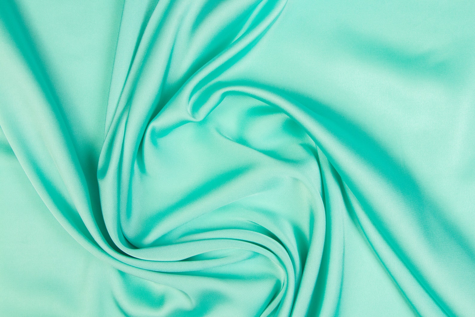 Mint Green Satin Silk Fabric by the Yard 12 Pale Turquoise Etsy