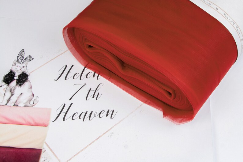 Red Tulle Fabric by the Bolt 105 Wholesale Tulle Roll Etsy