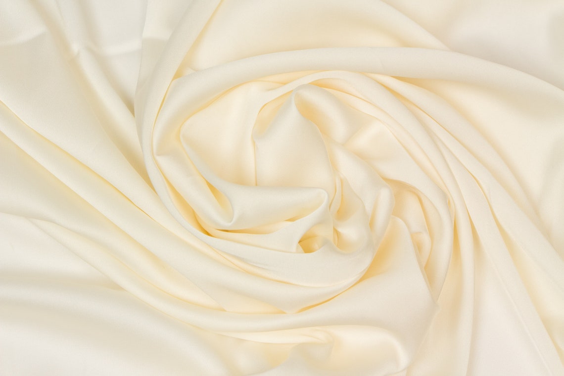 CREAM Silk Satin Fabric by the Yard 5 IVORY Charmeuse Silk Etsy